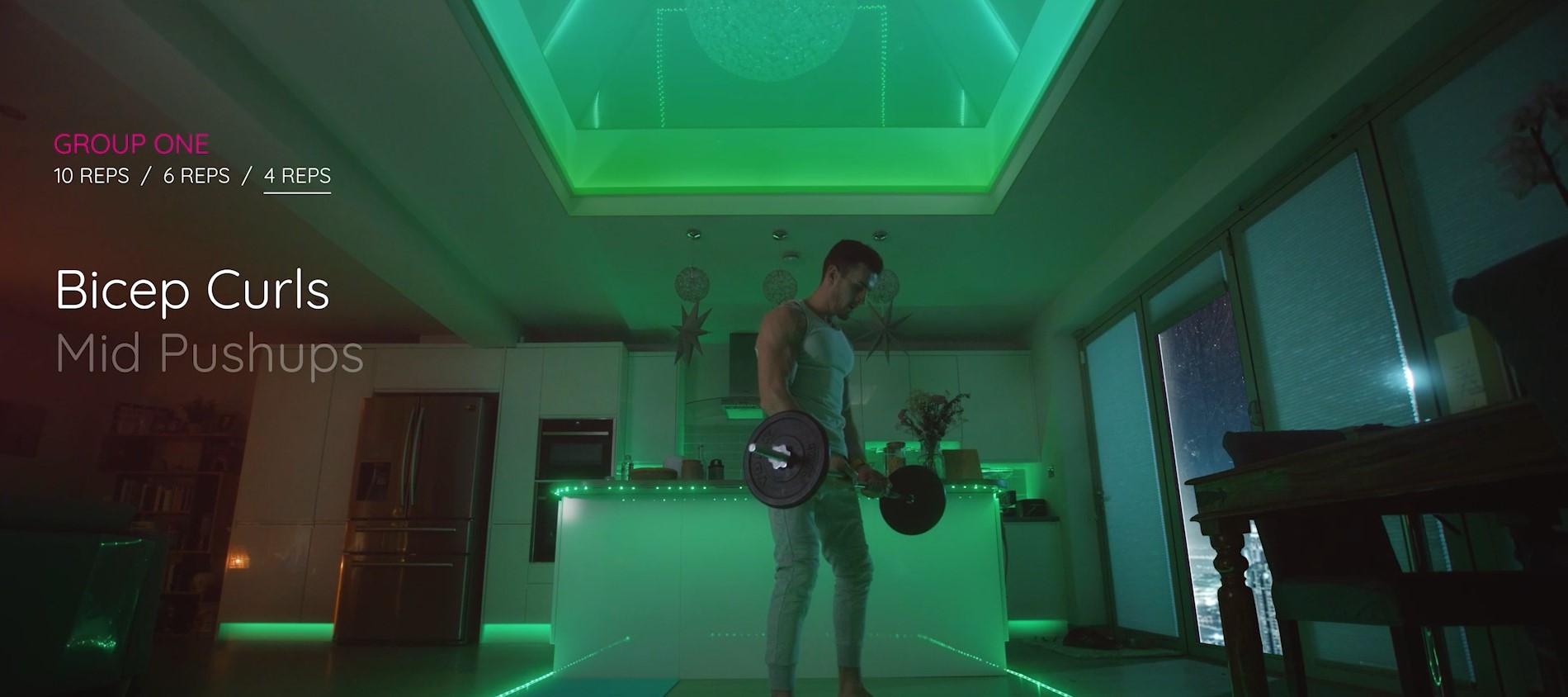 Turning a living room into a gym